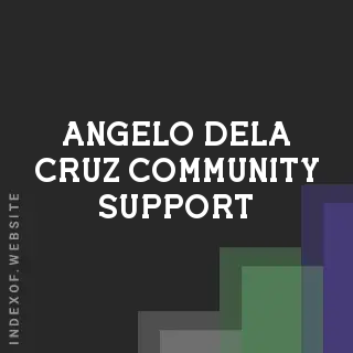 Angelo Dela Cruz Community Support | Indexof