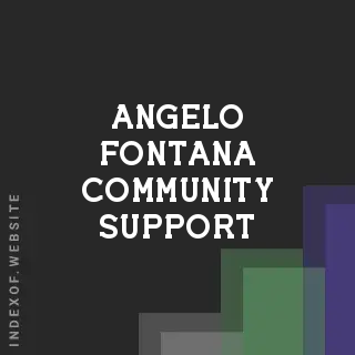 Angelo Fontana Community Support | Indexof