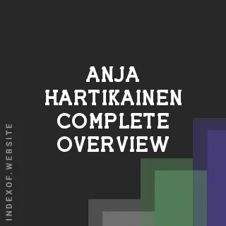 Anja Hartikainen Complete Overview | Indexof