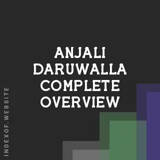 Anjali Daruwalla Complete Overview | Indexof