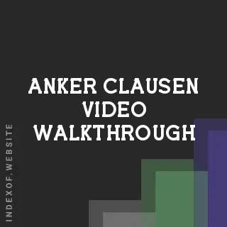 Anker Clausen Video Walkthrough | Indexof