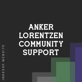 Anker Lorentzen Community Support | Indexof