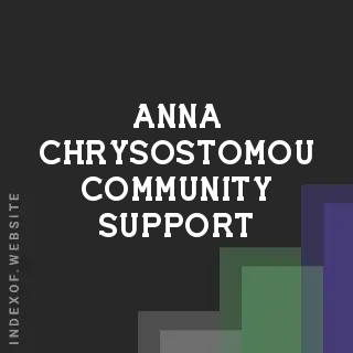 Anna Chrysostomou Community Support | Indexof