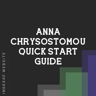 Anna Chrysostomou Quick Start Guide | Indexof