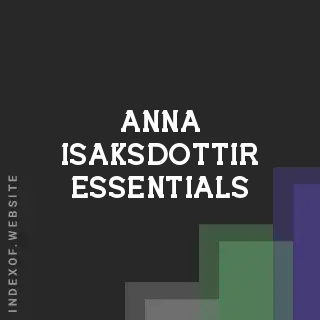 Anna Isaksdottir Essentials | Indexof