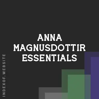Anna Magnusdottir Essentials | Indexof