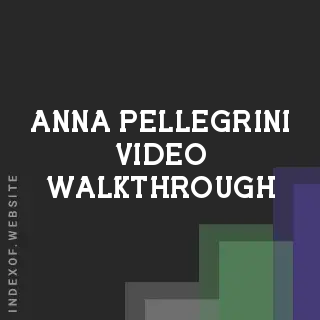 Anna Pellegrini Video Walkthrough | Indexof