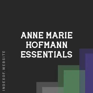 Anne-Marie Hofmann Essentials | Indexof