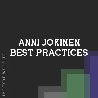 Anni Jokinen Best Practices | Indexof