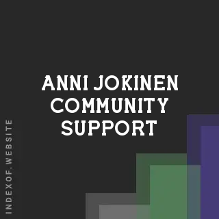 Anni Jokinen Community Support | Indexof