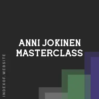 Anni Jokinen Masterclass | Indexof