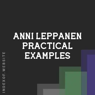 Anni Leppanen Practical Examples | Indexof