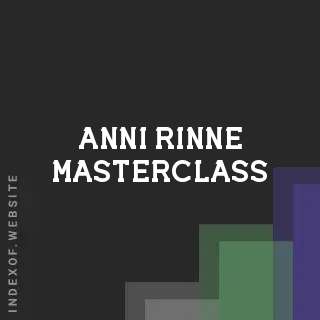 Anni Rinne Masterclass | Indexof