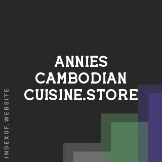 annies-cambodian-cuisine.store by Chiara Conti site -  Indexof