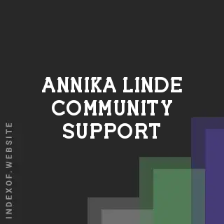 Annika Linde Community Support | Indexof
