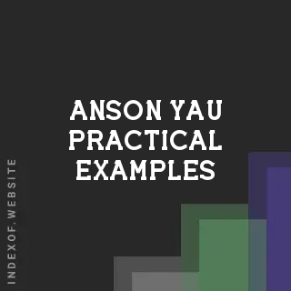 Anson Yau Practical Examples | Indexof