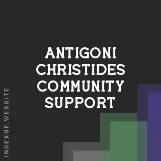 Antigoni Christides Community Support | Indexof