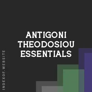 Antigoni Theodosiou Essentials | Indexof