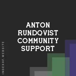 Anton Rundqvist Community Support | Indexof