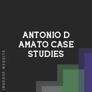 Antonio D Amato Case Studies | Indexof