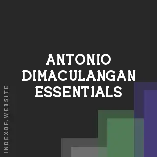 Antonio Dimaculangan Essentials | Indexof