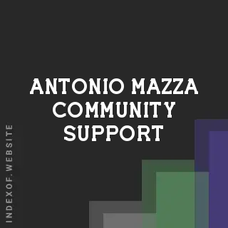 Antonio Mazza Community Support | Indexof