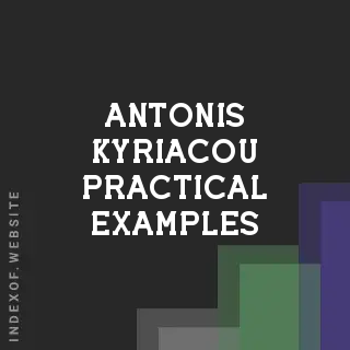 Antonis Kyriacou Practical Examples | Indexof