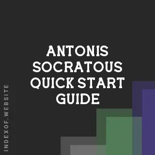 Antonis Socratous Quick Start Guide | Indexof