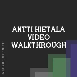 Antti Hietala Video Walkthrough | Indexof