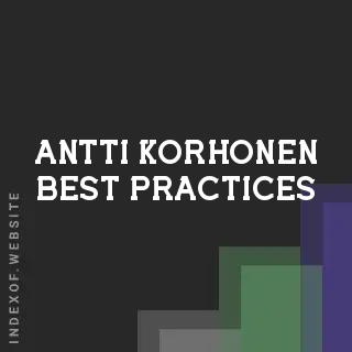 Antti Korhonen Best Practices | Indexof