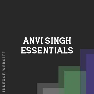 Anvi Singh Essentials | Indexof