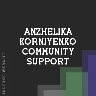 Anzhelika Korniyenko Community Support | Indexof