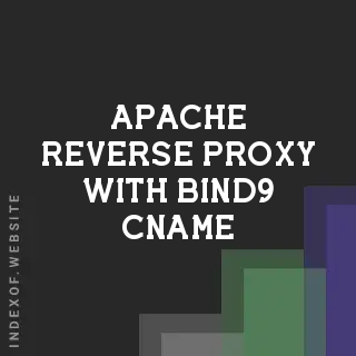 Apache Reverse Proxy with BIND9 CNAME Override: Technical SEO Guide - Indexof