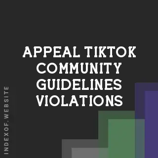 How to Appeal TikTok Community Guidelines Violations: 2026 Recovery Guide - Indexof