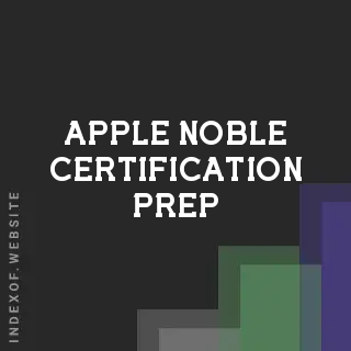 Apple Noble Certification Prep | Indexof
