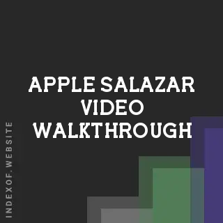 Apple Salazar Video Walkthrough | Indexof