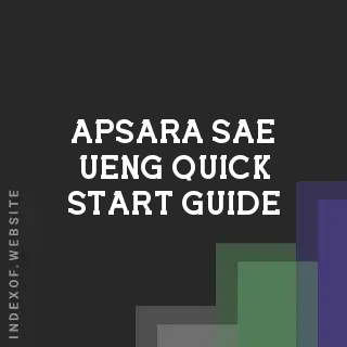 Apsara Sae-ueng Quick Start Guide | Indexof