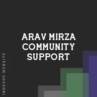 Arav Mirza Community Support | Indexof
