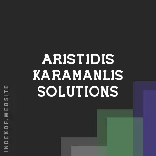 Aristidis Karamanlis Solutions | Indexof