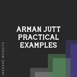 Arman Jutt Practical Examples | Indexof