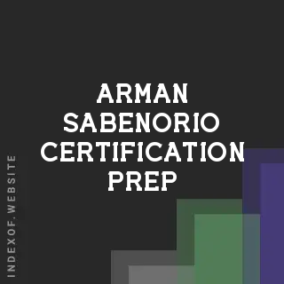 Arman Sabenorio Certification Prep | Indexof