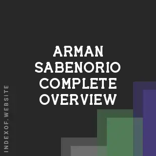 Arman Sabenorio Complete Overview | Indexof