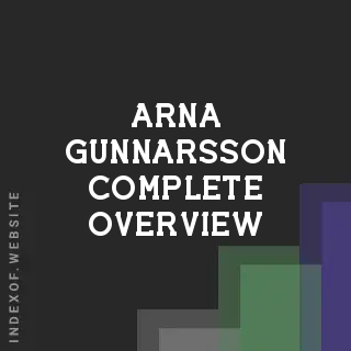 Arna Gunnarsson Complete Overview | Indexof