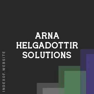 Arna Helgadottir Solutions | Indexof