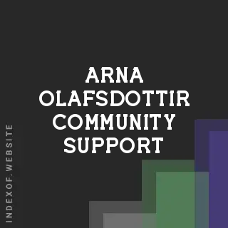 Arna Olafsdottir Community Support | Indexof