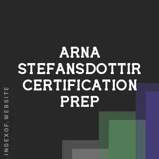 Arna Stefansdottir Certification Prep | Indexof