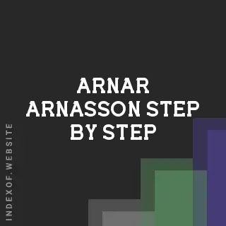 Arnar Arnasson Step-by-Step | Indexof