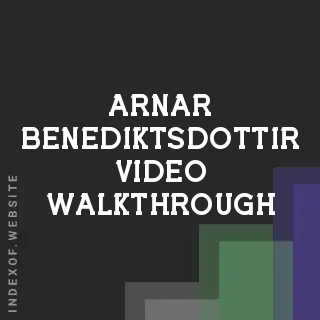 Arnar Benediktsdottir Video Walkthrough | Indexof