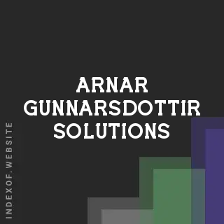 Arnar Gunnarsdottir Solutions | Indexof