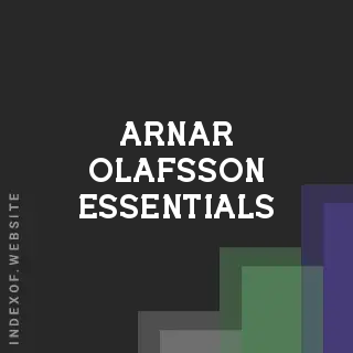 Arnar Olafsson Essentials | Indexof